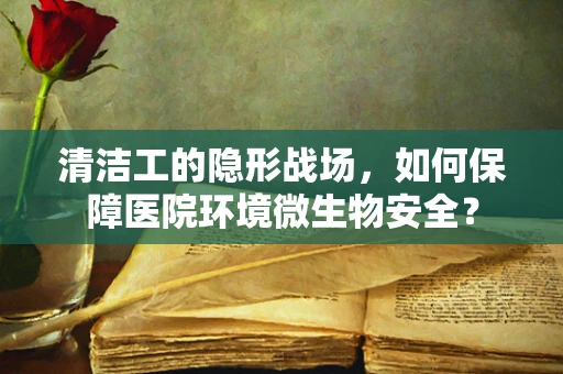 清洁工的隐形战场，如何保障医院环境微生物安全？