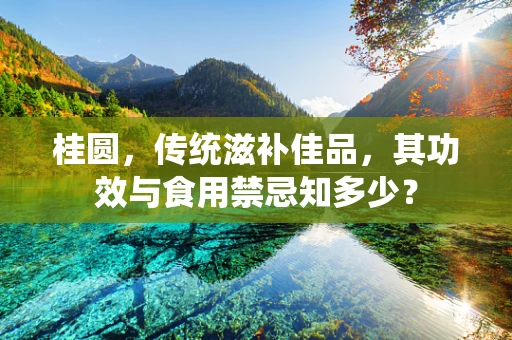 桂圆，传统滋补佳品，其功效与食用禁忌知多少？