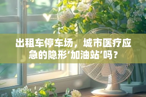 出租车停车场，城市医疗应急的隐形‘加油站’吗？