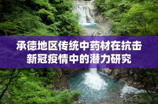 承德地区传统中药材在抗击新冠疫情中的潜力研究