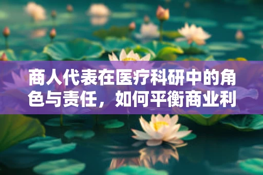 商人代表在医疗科研中的角色与责任，如何平衡商业利益与科研伦理？