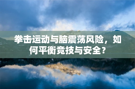 拳击运动与脑震荡风险，如何平衡竞技与安全？
