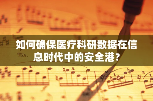如何确保医疗科研数据在信息时代中的安全港？