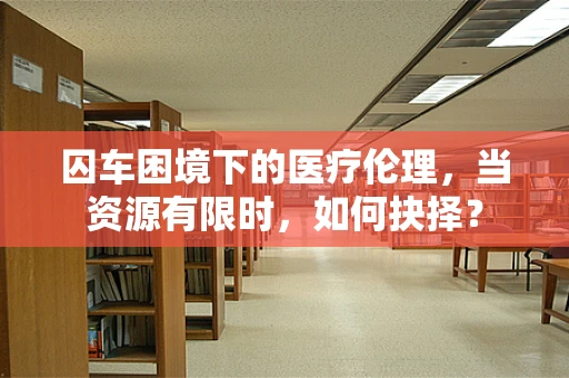 囚车困境下的医疗伦理，当资源有限时，如何抉择？