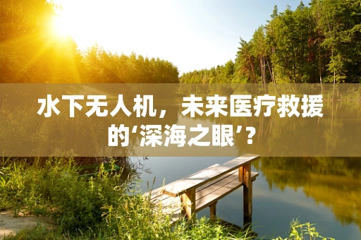 水下无人机，未来医疗救援的‘深海之眼’？
