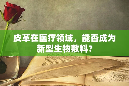 皮革在医疗领域，能否成为新型生物敷料？