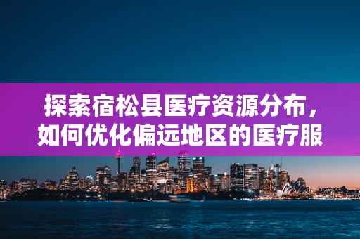 探索宿松县医疗资源分布，如何优化偏远地区的医疗服务？