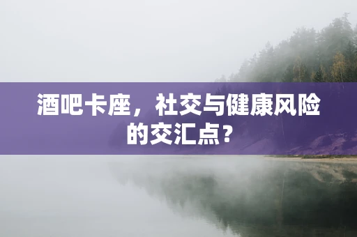 酒吧卡座，社交与健康风险的交汇点？