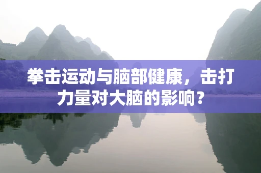 拳击运动与脑部健康，击打力量对大脑的影响？