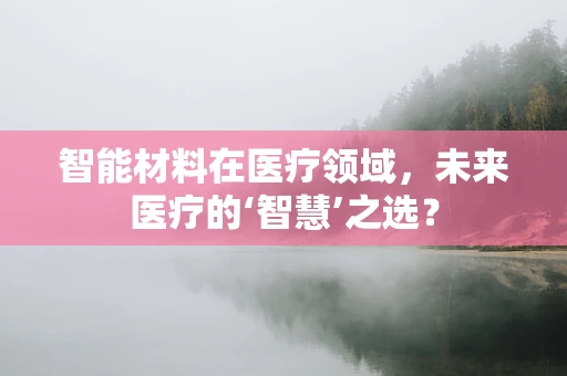 智能材料在医疗领域，未来医疗的‘智慧’之选？