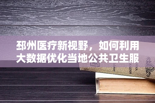 邳州医疗新视野，如何利用大数据优化当地公共卫生服务？
