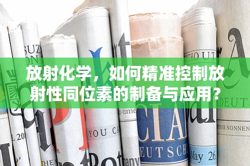 放射化学，如何精准控制放射性同位素的制备与应用？