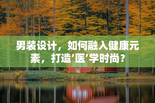 男装设计，如何融入健康元素，打造‘医’学时尚？