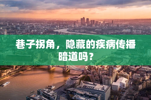 巷子拐角，隐藏的疾病传播暗道吗？