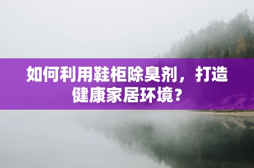 如何利用鞋柜除臭剂，打造健康家居环境？
