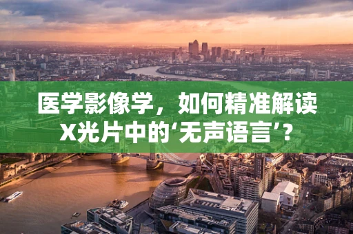 医学影像学，如何精准解读X光片中的‘无声语言’？