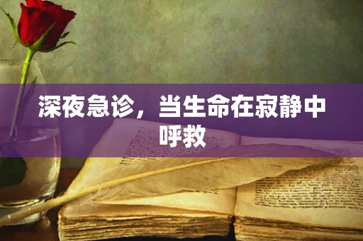 深夜急诊，当生命在寂静中呼救