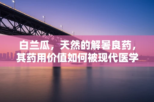 白兰瓜，天然的解暑良药，其药用价值如何被现代医学所验证？