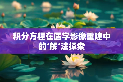 积分方程在医学影像重建中的‘解’法探索