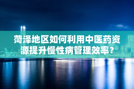 菏泽地区如何利用中医药资源提升慢性病管理效率？