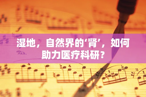 湿地，自然界的‘肾’，如何助力医疗科研？