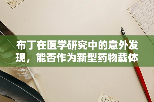 布丁在医学研究中的意外发现，能否作为新型药物载体？