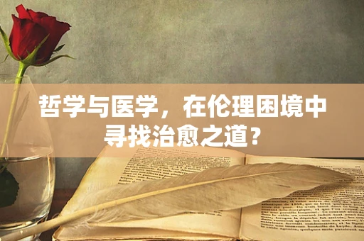 哲学与医学，在伦理困境中寻找治愈之道？
