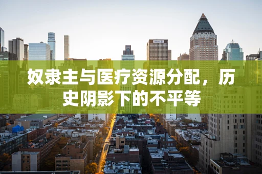 奴隶主与医疗资源分配，历史阴影下的不平等