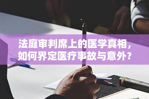 法庭审判席上的医学真相，如何界定医疗事故与意外？