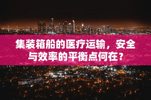 集装箱船的医疗运输，安全与效率的平衡点何在？