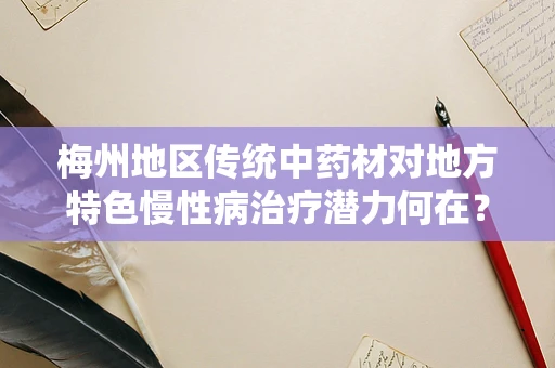 梅州地区传统中药材对地方特色慢性病治疗潜力何在？