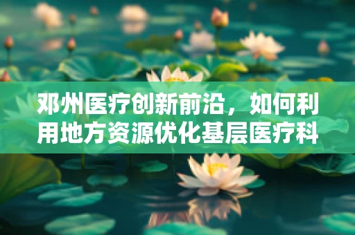 邓州医疗创新前沿，如何利用地方资源优化基层医疗科研？