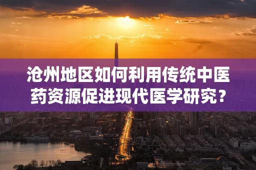 沧州地区如何利用传统中医药资源促进现代医学研究？