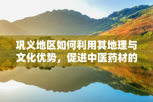 巩义地区如何利用其地理与文化优势，促进中医药材的种植与科研发展？