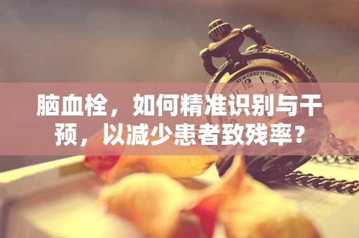 脑血栓，如何精准识别与干预，以减少患者致残率？