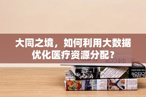大同之境，如何利用大数据优化医疗资源分配？