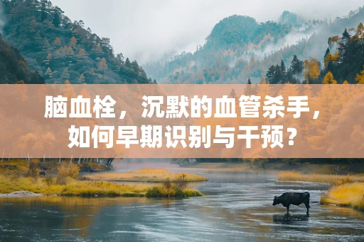 脑血栓，沉默的血管杀手，如何早期识别与干预？