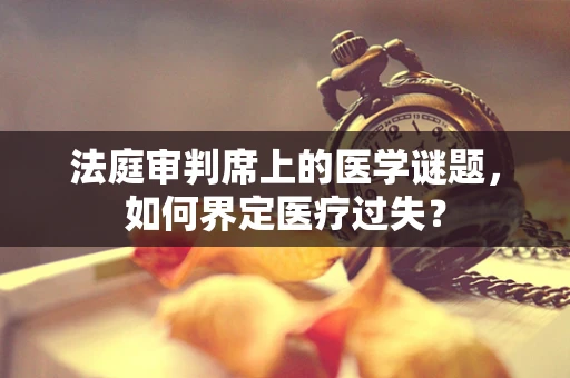 法庭审判席上的医学谜题，如何界定医疗过失？
