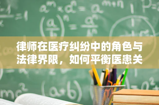 律师在医疗纠纷中的角色与法律界限，如何平衡医患关系？
