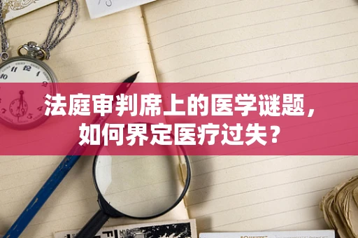 法庭审判席上的医学谜题，如何界定医疗过失？