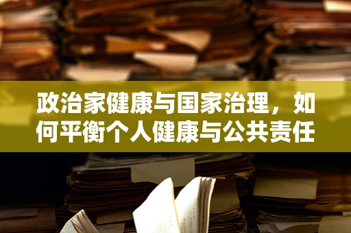 政治家健康与国家治理，如何平衡个人健康与公共责任？